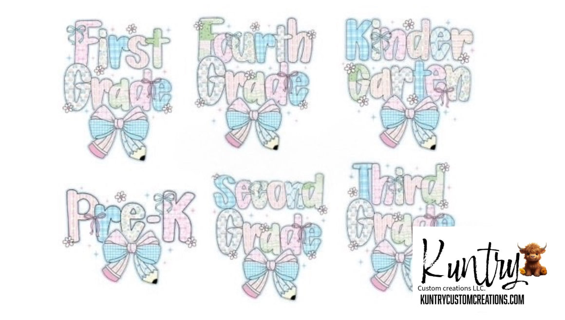 Preppy Back to School Bundle PNG
