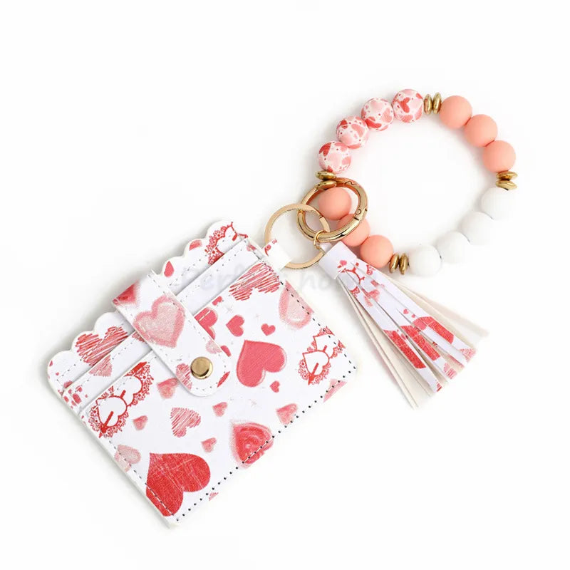Hearts wristlet and wallet