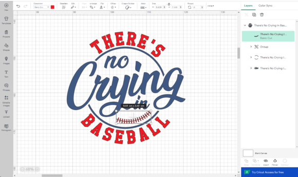 No crying in baseball SVG download