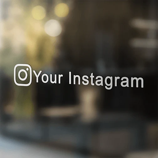 Instagram waterproof car decals
