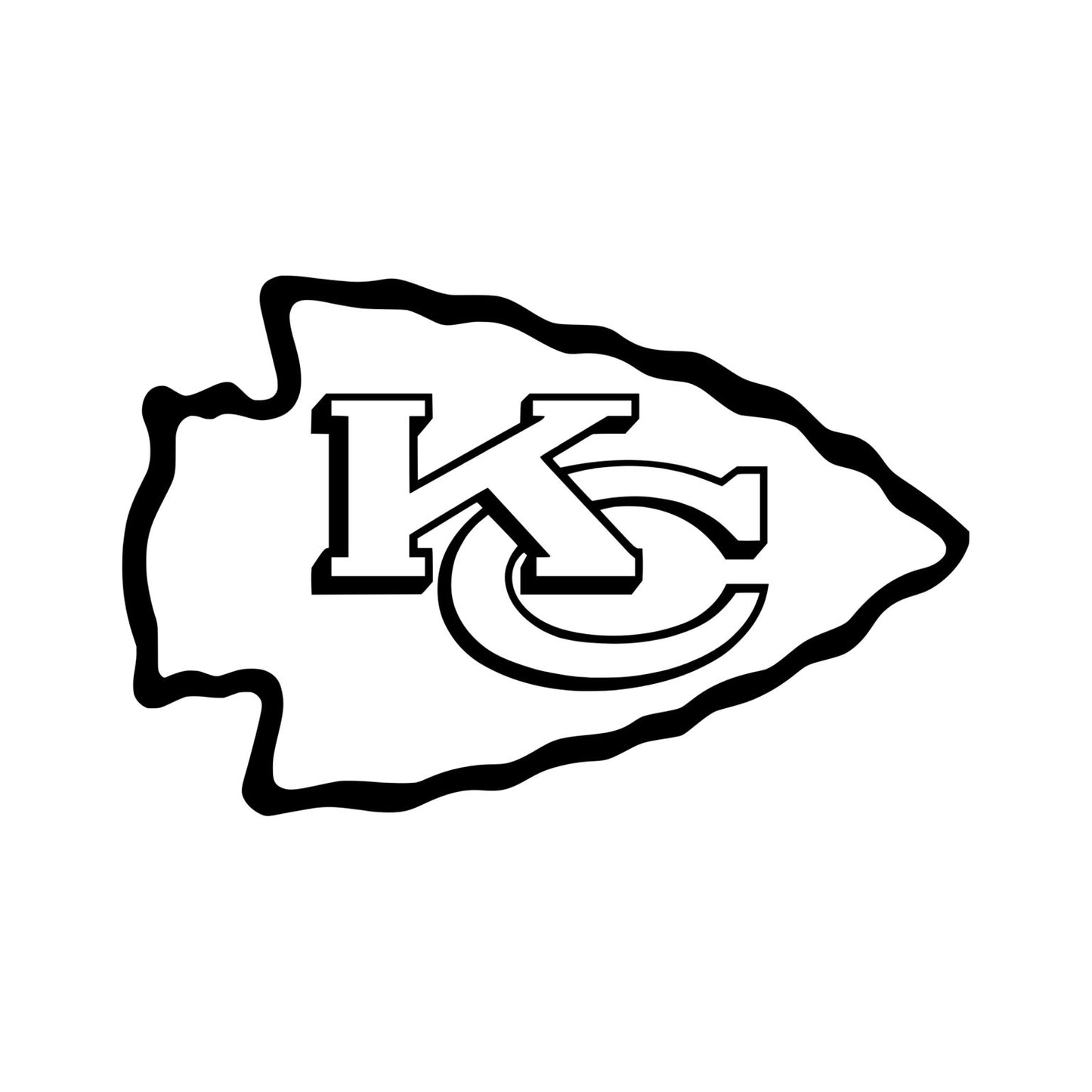 KC arrow car decal