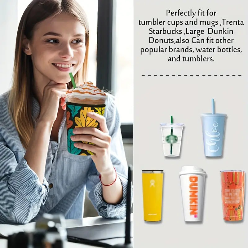 Christmas cookies Reusable cup sleeve