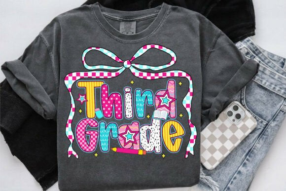 Coquette bow back to school shirt