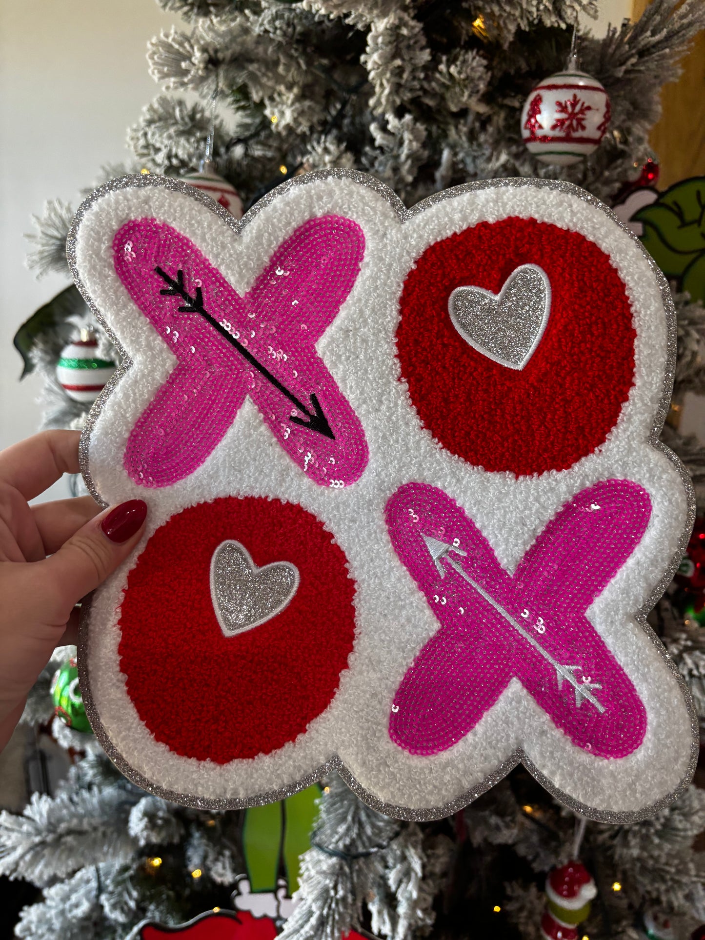 XOXO Chenille iron on patch