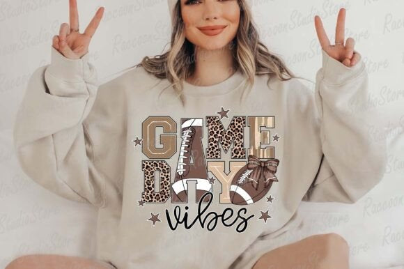 Football game day vibes tshirt
