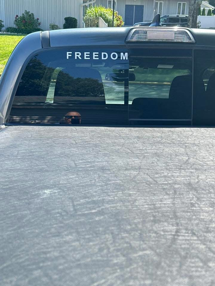 Freedom window/car waterproof decal