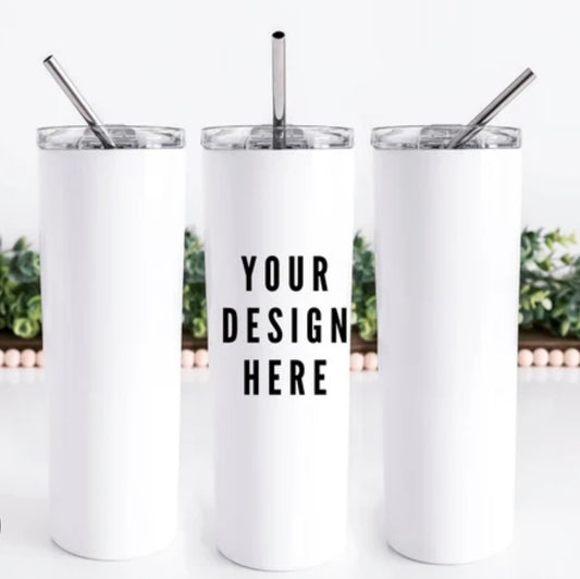 Custom 20oz skinny tumbler