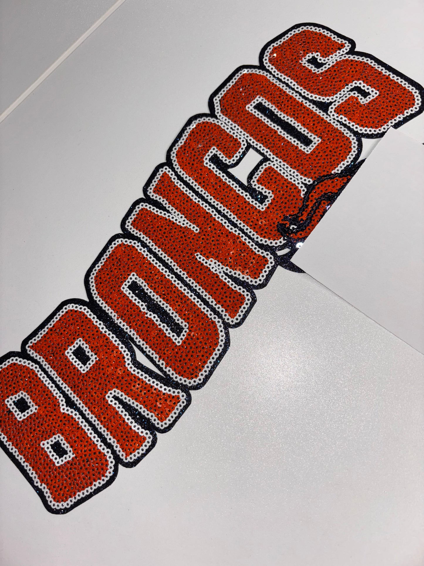 Team iron on patches 10.5 wide