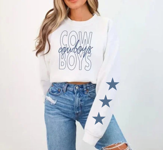 Cowboys Football Sweatshirt, Football Fan Gift, Shirt, Cowboys