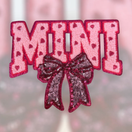 Mini sequins chenille iron on patch- match with our mama patch