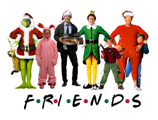 Friends Christmas theme  DTF transfer