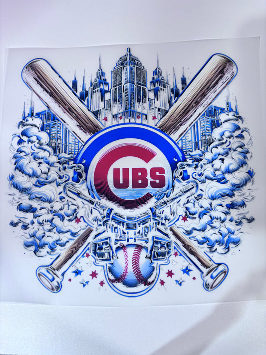 Cubs baseball DTF transfer