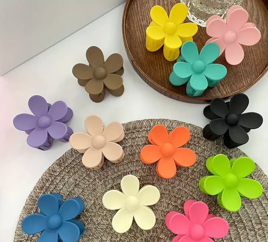 Flower hair clip claws large