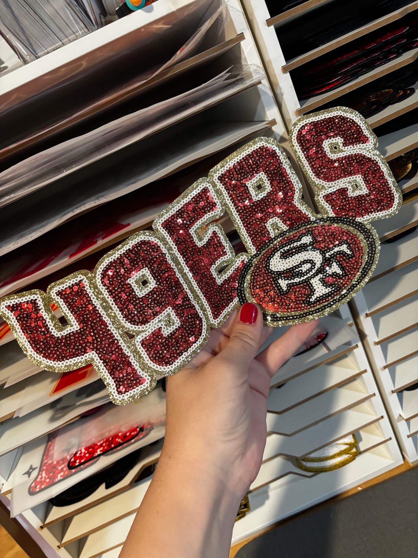 All football Team iron on patches 10.5 wide