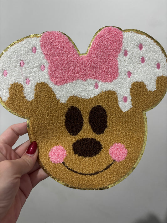 Cookie bear Chenille iron on patch