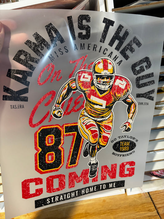 karma is the guy on the …DTF transfer