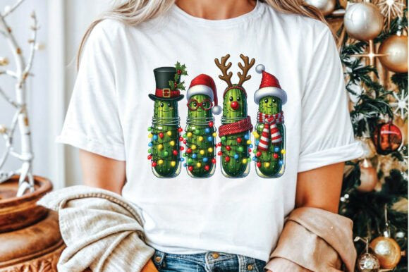 Pickle Christmas tshirt or crewneck