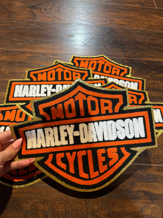 Harley D iron on patch