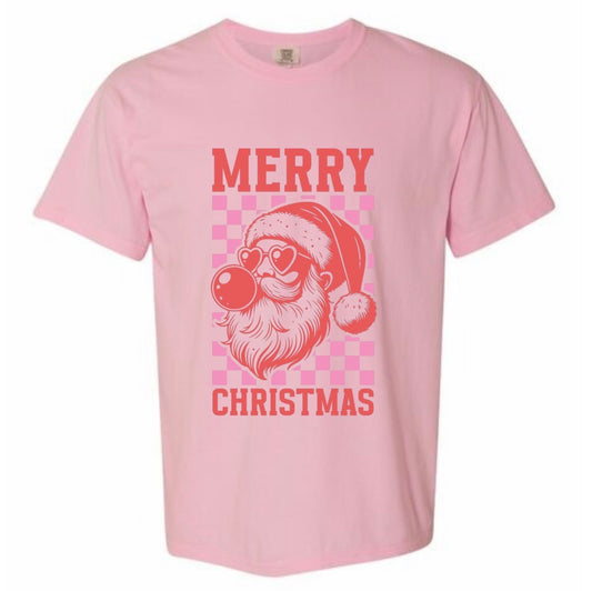 Merry Christmas bubble Santa