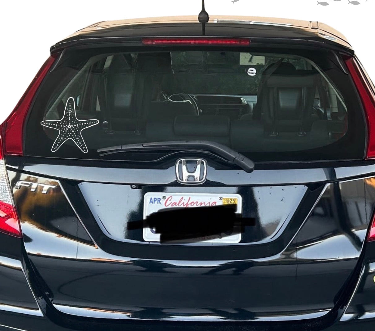 Star fish car window decal