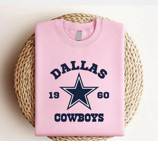 Vintage Dallas Football Sweatshirt, Trendy Dallas Football Fan Gift, Dallas Game Day Shirt, Vintage Cowboy
