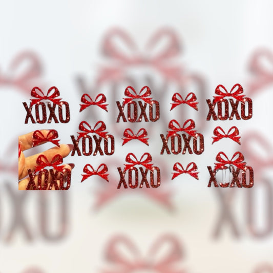 XOXO UV DTF transfer sticker