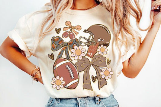 Football theme girly DTF transfer
