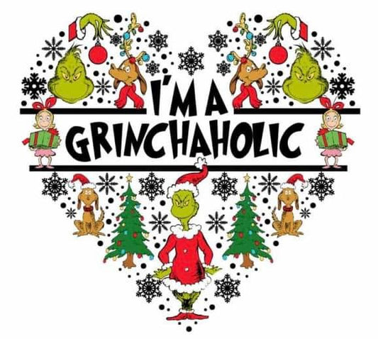 Grinchaholic sticker