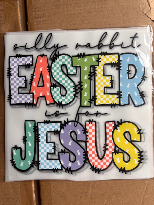 Silly rabbit easter DTF transfer