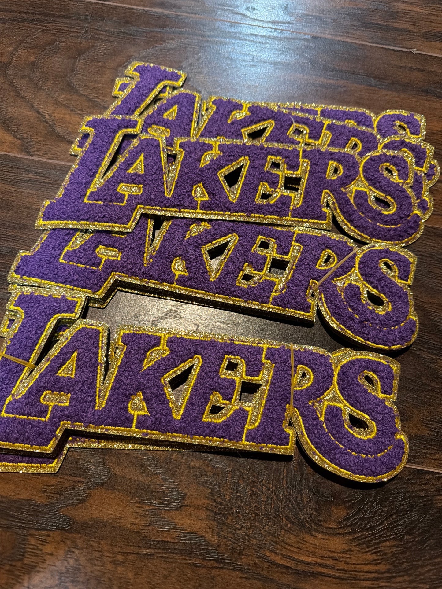 Lakers iron on patch
