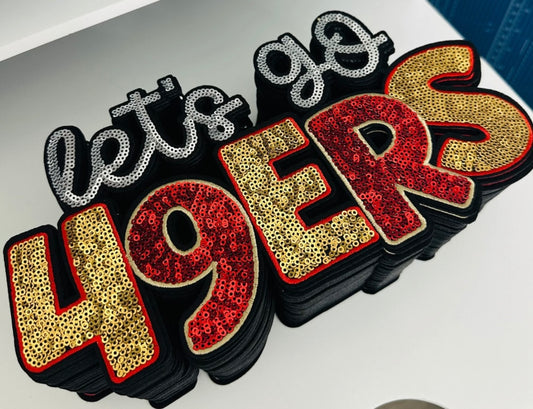Let’s go 49ERS Embroidered Heat Patch