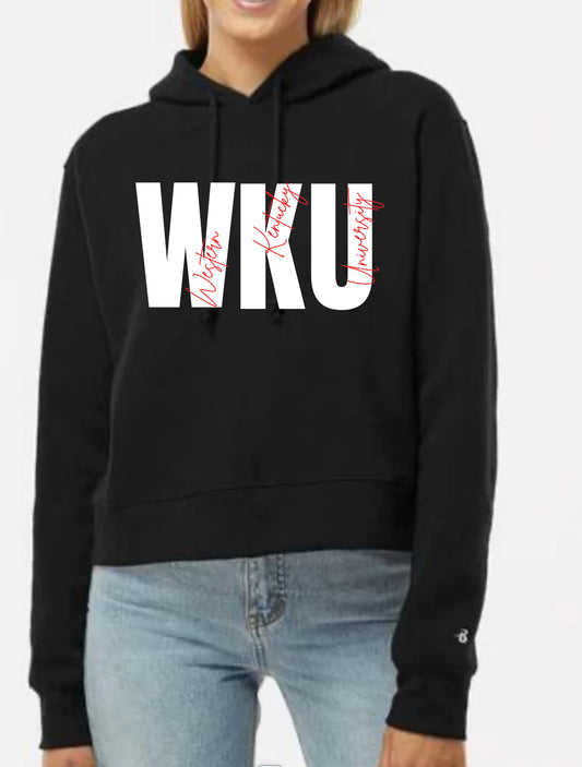Western Kentucky Crop top hoodie