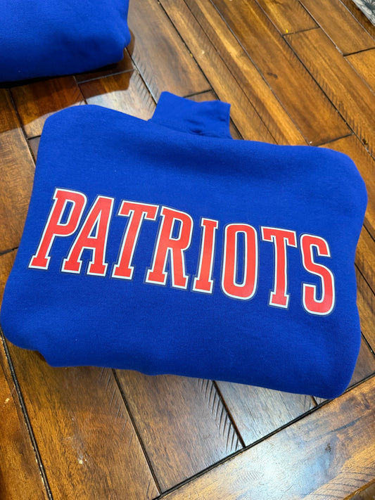 Patriots crop top hoodie