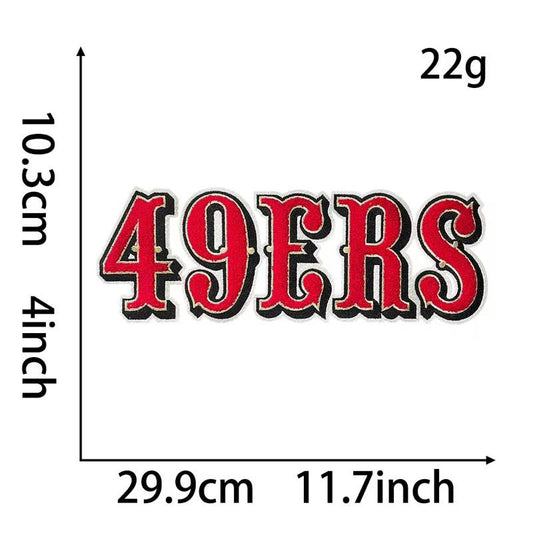 49ERS Embroidered iron on Patch