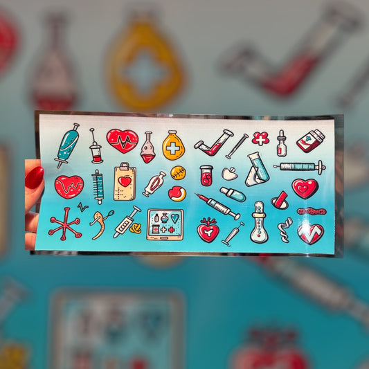 Nurse UV DTF transfer sticker/ wrap