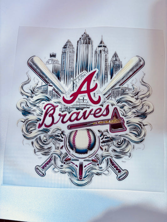 Braves baseball DTF transfer
