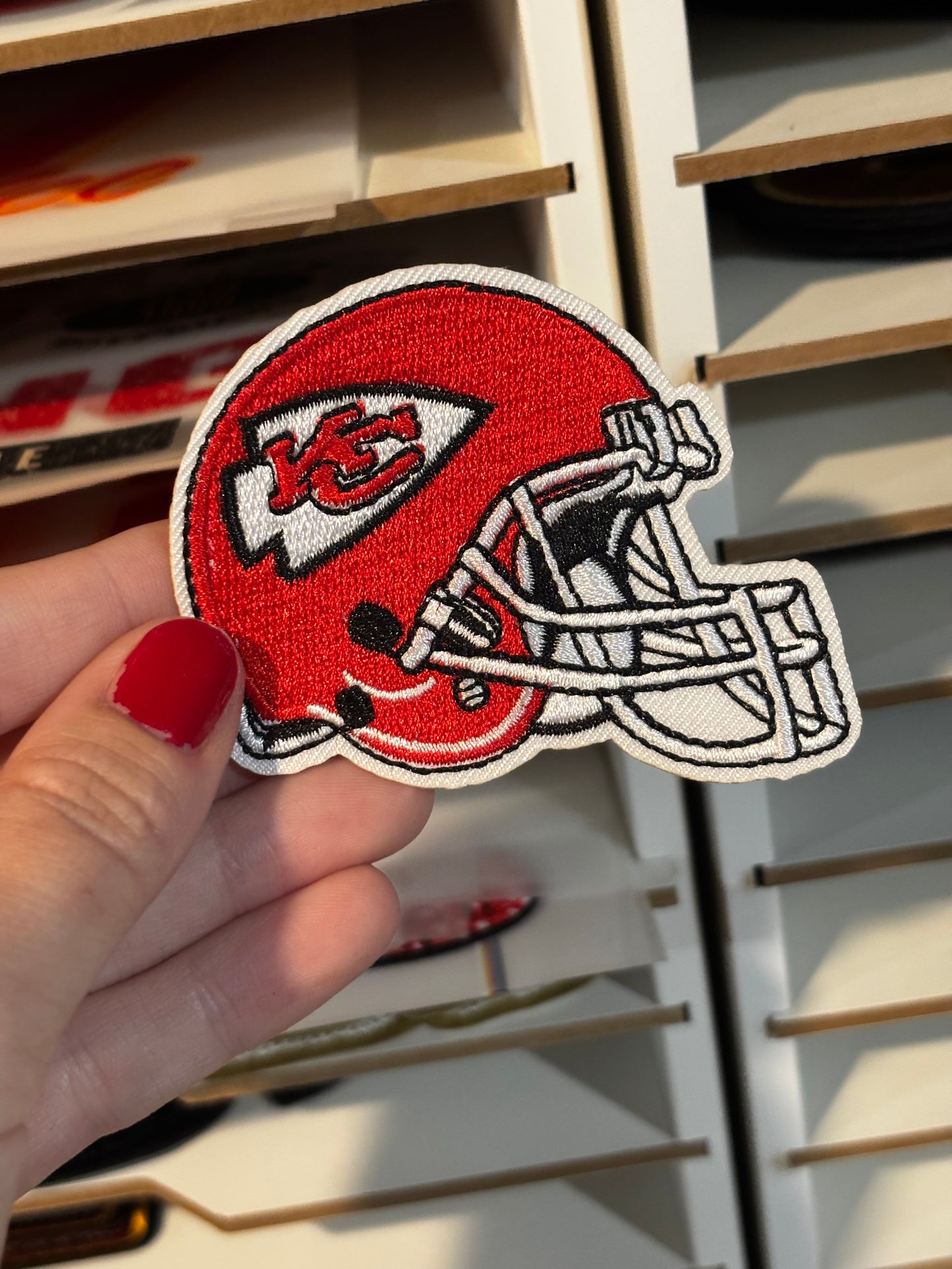 Chiefs embroidered iron on patch