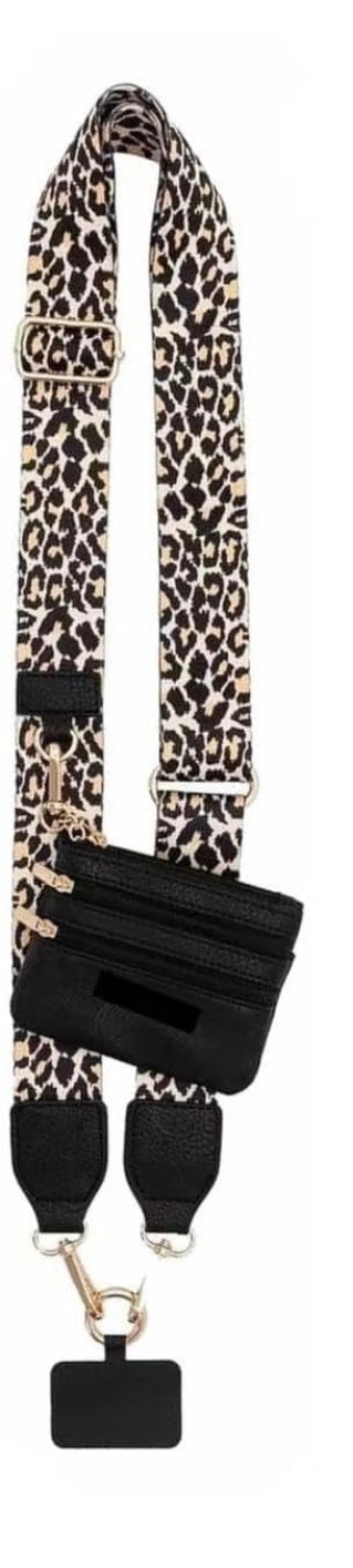 Clip and go Strap for Phone with Wallet Crossbody, Clip & go Strap with/Zippered Pouch，phone strap