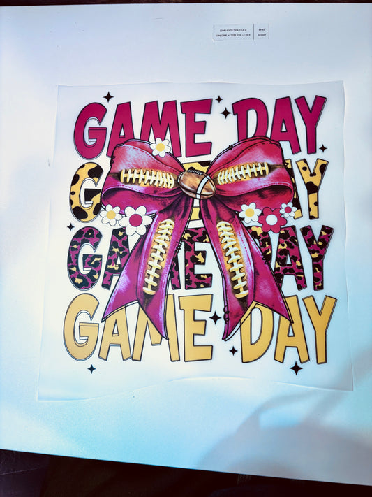Game day DTF transfer