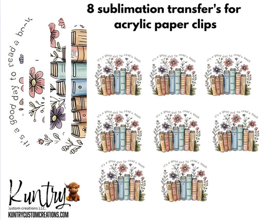 Read a book Jumbo paper clip transfer