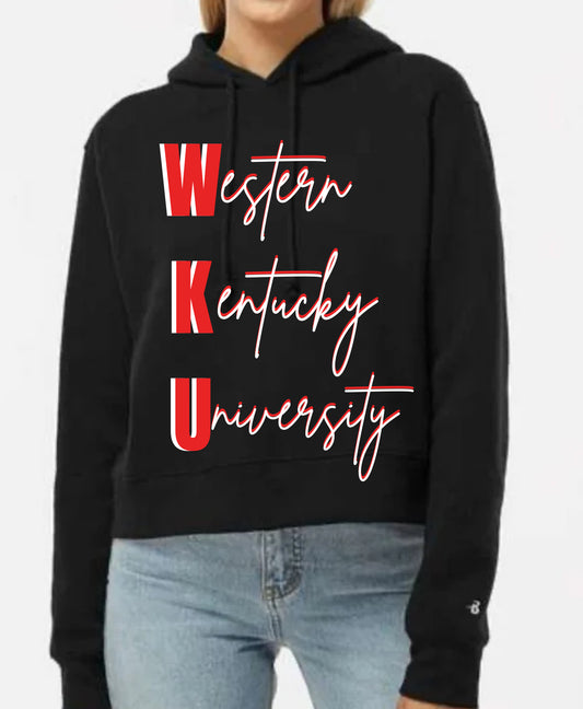 WKU Crop top hoodie