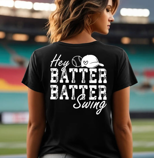Screenprint transfer -batter batter swing