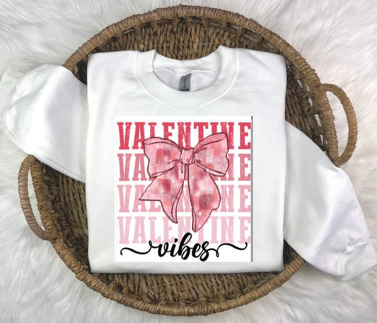 Valentine vibes crewneck sweatshirt