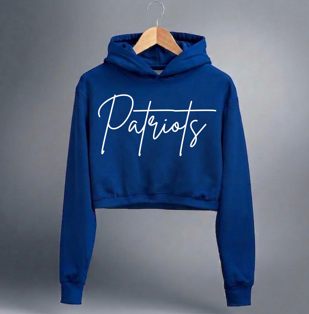 Patriots glitter writing available