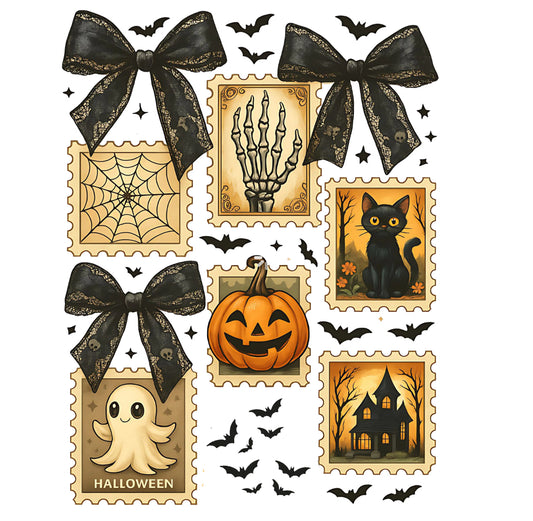 Halloween theme large 10 inch DTF transfer