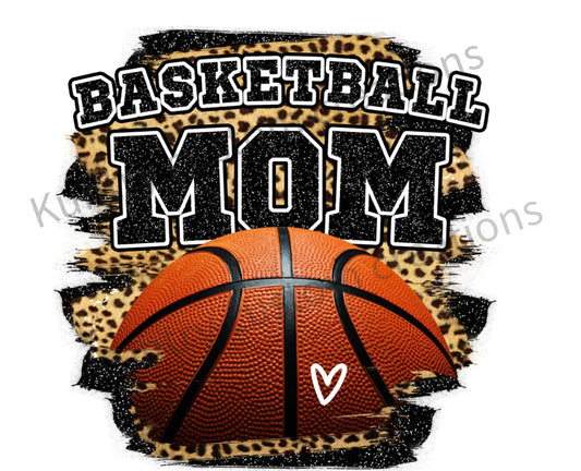 Basketball mom sublimation transfer