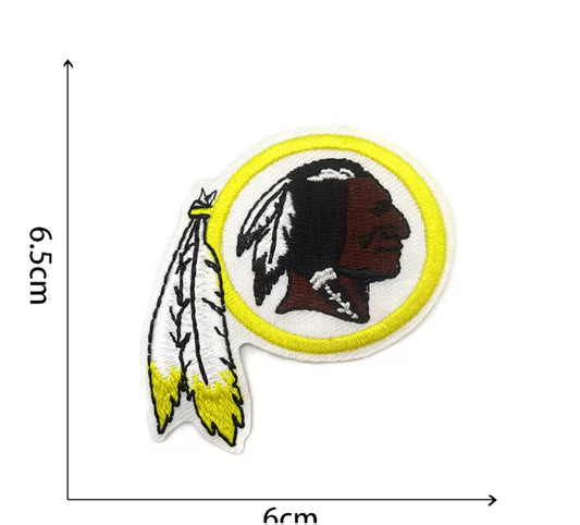 Redskins embroidered iron on patch