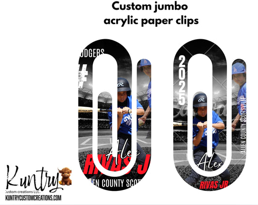 Custom photo Jumbo paper clip!