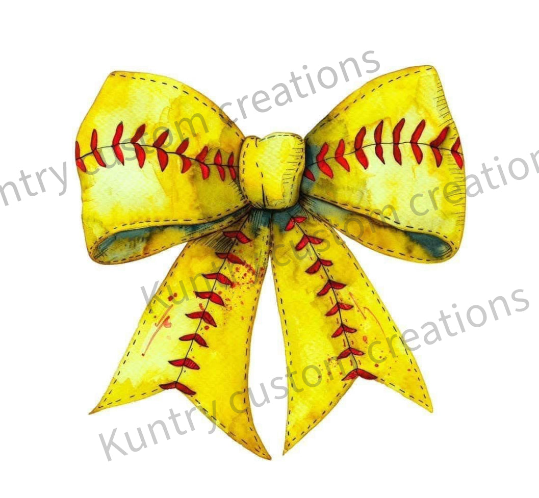 Softball bow png file