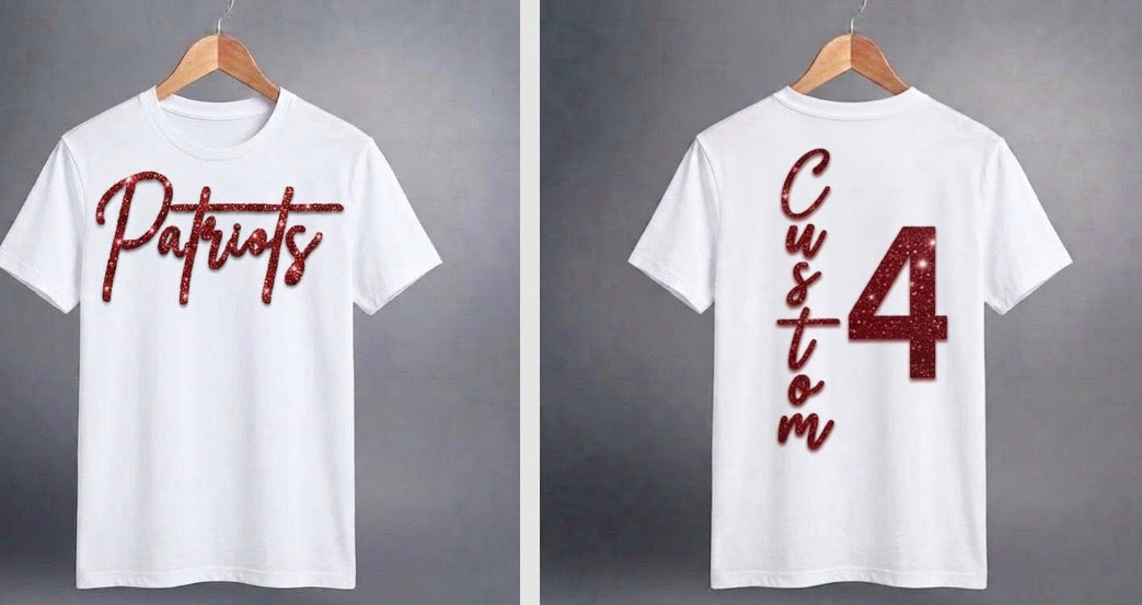 Patriots with custom name and number